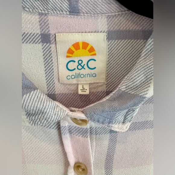 Pastel Plaid Stretch Shirt - Picture 3 of 9